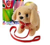 Giocattolo elettronico di peluche per cani di peluche, animale da compagnia che abbaia e scodinzola, giocattolo per cani da passeggio per bambini, regalo per bambini e ragazze compleanno Natale e