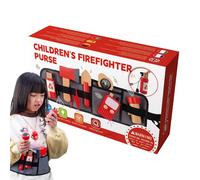Giocattolo Estintore, Giocattoli Per Vigili Del Fuoco - Strumenti Per I Pompieri Fingono Di Gioco | Proppetti Di Cosplay Di Carriera Educativa, Set Di Giochi In Legno Con Borsa Per Bambini, Ragazzi E