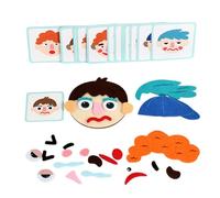 Giocattolo facciale per bambini | Gioco di sviluppo emotivo con schede flash - Giocattolo di apprendimento socio-emotivo | per, bambini in età prescolare, casa, scuola, feste, compleanni