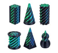 Giocattolo Fidget a cono in - giocattolo anti-stress 6 pezzi | decorazione da ufficio stampata in 3D | per viaggiatori in ufficio a casa, in uto, per studiare, lavorare, meditazione