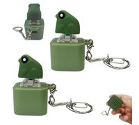 Giocattolo Fidget a Forma di Rana che Gracchia, Antistress a Forma di Rana, Divertente Portachiavi Ricaricabile con Luci Colorate, Antistress e Anti-Ansia per Adulti (Frog 2pcs)