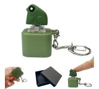 Giocattolo Fidget a Forma di Rana che Gracchia, Giocattolo Fidget con Tastiera per Dita, Divertente Portachiavi Ricaricabile con Luci Colorate, Giocattolo Antistress per Adulti e Bambini (Frog)