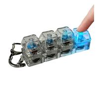 Giocattolo Fidget con tastiera per adulti, portachiavi Fidget Clicker con tastiera luminosa, giocattoli con clics sui pulsanti della tastiere per alleviare l'ansia e lo stress