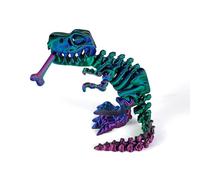 Giocattolo Fidget Drago Animali Articolati Stampati in 3D Scheletro di Tyrannosaurus Rex con Ossa per Sollievo dallo Stress Home Office Decorazione Decompressione-Laser Red Blue Green||30cm/11.8in