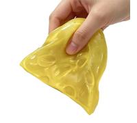Giocattolo Fidget - Figura pizzico di cubo di formaggio, stile snack in morbida schiuma sensoriale con sensazione delicata sulla pelle, struttura leggera, azione di presa per alleviare l'ansia, ideale
