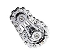 Giocattolo Fidget per Catena per Bici, Spinner Fidget per Catena con Pignone in Metallo con 2 Marce, Novità Giocattoli Antistress per Adulti e Adolescenti, Roba Interessante