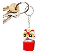 Giocattolo Fidget Portachiavi Danza Del Leone - Pendente Con Borsa Clicker Con Tastiera Interattiva | Giocattolo Fidget Clicker Meccanico Portatile Per Alleviare Lo Stress | Ciondolo Durevole Della Da