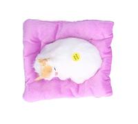 Giocattolo Finto per Gatti P - Bambola Interattiva per Gattini S con Suono, Giocattolo di Simulazione di Gatti in Carbone Attivo Ey - Decorazione per Gatti S (#2)