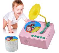 Giocattolo fonografico per giocatore - ABS 120 x 100 x 60 mm | Grammofono musicale per bambini con 96 carte, giocattolo per narrare la prima educazione, fonografo a carillon educativo per Kin