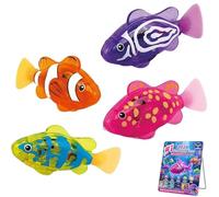 Giocattolo for pesci robot da nuoto, acquario for piscina da bagno realistico elettrico interattivo automatico, pesci robot colorati interattivi, pesce robot for piscina for gatti impermeabile(8 pcs)