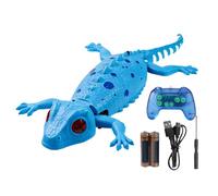 Giocattolo Gecko rampicante da parete - Design robot elettrico, ricaricabile con LED, due modalità di gioco, movimento realistico, intrattenimento interattivo, per asilo materno, ragazzi e