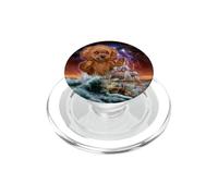Giocattolo gigante barboncino mostro marino rosso fulmine tempesta PopSockets PopGrip per MagSafe