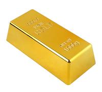 Giocattolo Gold-Fake - Giocattolo per lingotti d'oro, mattoni d'oro finti, mattoni d'oro per fai da te, lingotti d'oro finti, decorazioni per lingotti d'oro