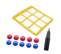 Giocattolo gonfiabile per piscina Tic Tac Toe, divertente gioco di lancio