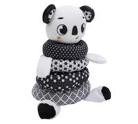 Giocattolo Impilabile per Bambini con Anelli Colorati per la Percezione Visiva, Materiale Morbido in Peluche per Un Gioco Sicuro, Giocattolo Impilabile per Bambini Piccoli