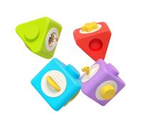 Giocattolo impilabile per bambini con molteplici attività puzzle e design colorato che allena le capacità motorie, attività educativa