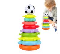 Giocattolo impilabile per bambini, gioco da tavolo con da impilare, torre di equilibrio colorata per viaggi in auto, casa, scuola e scuola per bambini