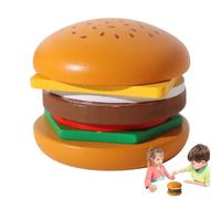 Giocattolo impilabile per panini con hamburger, giocattoli impilabili per alimenti, Gioca a un finto panino con hamburger per bambini, Giocattoli per abilità motorie fini Giocattoli educativi per l'ap