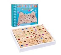 Giocattolo impilamento Arcobaleno in legno - Torre di in legno educativo, gioco di colori vivaci per i | cubi di costruzione in acrilico per tutti i piccoli, una capacità motoria di puzzle per