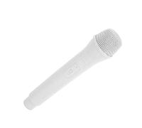 Giocattolo in ABS con Microfono con Fondo Liscio, Finta Imitazione di Microfono Reale per Interviste, Esercitazioni, 1 di Simulazione (WHITE)