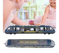 Giocattolo in Lega, Modello Educativo di Auto da Tirare Indietro, Giocattolo a Sezioni Collegabili con Design a Tirare Indietro, Ideale per il Compleanno di Bambini Dai 3 Anni in su (BLUE)