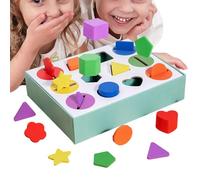 Giocattolo in Legno Classificatore di Forme, Gioco Educativo con Forme e Colori, Gioco Educativo In Legno STEM Per Bambini 3+ Anni, Sviluppo Cognitivo E Competenza Motoria Per Apprendimento Prescolare