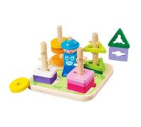 Giocattolo in legno di ordinamento delle forme - Tavola Geometrica Educativa - Classificatore di forme e colori, per lo sviluppo 'apprendimento prescolare la casa i viaggi la sala giochi