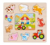 Giocattolo in legno Goki e puzzle Animali della fattoria
