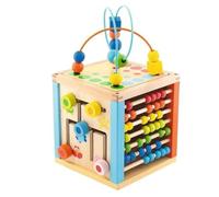 Trefl: Cubo di legno educativo