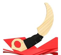 Giocattolo in legno per bambini - con manico antiscivolo, 21 cm, leggero e adatto al gioco di ruolo, per la casa, la scuola, il , all'aperto e le ragazze di età superiore ai 3 anni