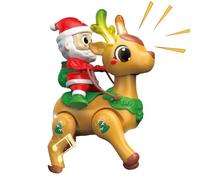 Giocattolo in movimento per bambini, aiuta a gattonare giocattolo musicale per bambini - Babbo Natale giocattolo educativo precoce per l'asilo presepe stagione del pavimento