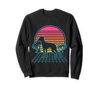 Giocattolo Inglese Terrier Cane Vintage 80s Vaporwave Felpa