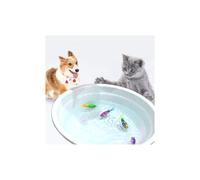 Giocattolo interattivo a forma di pesce robot nuotatore per cani e gatti con luce LED, giocattolo elettrico magico