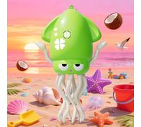 Giocattolo interattivo a forma di polpo,polpo danzante con illuminazione a LED,sistema dievitamento ostacoli intelligente e musica,giocattolo per bambinida giocare a pancia in giù (verde fluorescente)