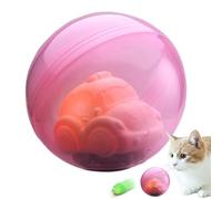 Giocattolo interattivo con palla di gatto, giocattolo di gatto in movimento - Rolling Ball Automatic Cat Toys | USB ricaricabile, auto con e musica per giochi al coperto, gioco di esercizi