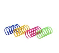 Giocattolo interattivo con piume di gatto - 4 spirali a colorate per gattini e gatti domestici | Divertente giocattolo per gatti da battere, mordere, caccia, esercizi di gioco, attività sana
