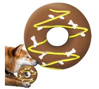 Giocattolo interattivo di del giocattolo del cane della ciambella | Giocattoli interattivi in gomma morbida per animali domestici abilità esercizio alleviare la noia per cuccioli masticatori