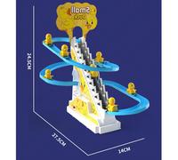 Giocattolo interattivo per bambini, paperino che sale le scale - adatto per bambini da 3 a 6 anni, pista elettrica, giocattolo educativo, con musica e luci, regalo di compleanno ideale 3 anatre,6 anat