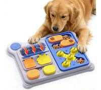 Giocattolo interattivo per cani: stimolante mentalmente e rallentatore di alimentazione - adatto per tutte le taglie, promuove un'alimentazione sana, design senza batterie Taglia unica, verde,Taglia u