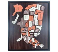 Giocattolo interattivo per la conoscenza degli Stati, che coinvolge attività gruppo e puzzle per la decorazione della casa