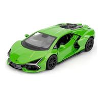 giocattolo Lamborghini Reventon 1/36 auto modello con funzione di ritiro porta aperta, adatto per collezione e regalo per bambini (verde)