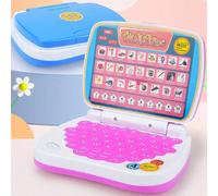 Giocattolo laptop per l'apprendimento dell'inglese per bambini e bambine, con tastiera interattiva, modello di computer realistico, pratica di digitazione per l'educazione precoce, idee regalo per com