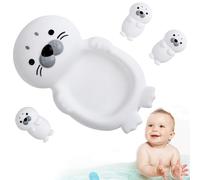 Giocattolo lontra Giocattolo da bagno galleggiante da spremere per bambini Gioco divertente e legami affettuosi per giochi per bambini piccoli, ragazzi e ragazze.