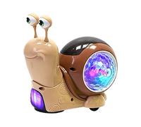 Giocattolo Lumaca Musicale Luminoso Evitamento Automatico di Ostacoli | Giocattolo di lumaca mobile sensoriale musicale interattivo per apprendimento, sviluppo