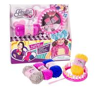 GIOCATTOLO MAGLIERIA MAGICA BAMBINI TELAIO LAVORI A MAGLIA 4 GOMITOLI COLORATI