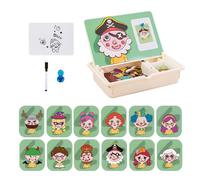 Giocattolo magnetico | Gioco di mappatura educativo - Giochi di viaggio creativi con custodia per bambini a partire da 3 ragazze a casa asilo gioco