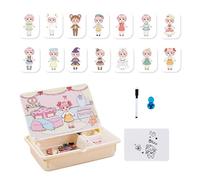 Giocattolo magnetico, gioco di mappatura, giocattolo educativo - giochi di viaggio creativi con custodia per bambini a partire da 3 ragazze a casa asilo gioco