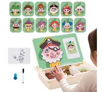 Giocattolo magnetico - Gioco di mappatura giocattolo educativo | Giochi di viaggio creativi con custodia per bambini a partire da 3 ragazze a casa asilo gioco