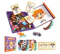 Giocattolo magnetico per vestiti, set di puzzle alla con personaggi di carta da 21 cm, set di gioco interattivo, gioco di ruolo educativo con di design colorato, uso a casa i