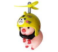 Giocattolo Manubrio - Accessorio per Figure Animali, Ornamento del Casco ' | Bambola per Moto Decorativa, Decorazione per Bici da Cartone Animato, Accessorio Scooter per Scenario dei Ciclisti